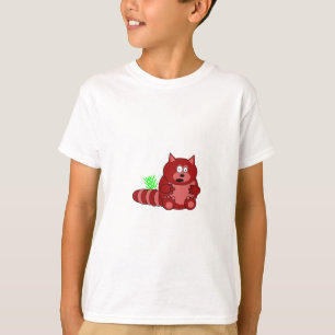 Pook der roter Panda-Kinders-T - Shirt