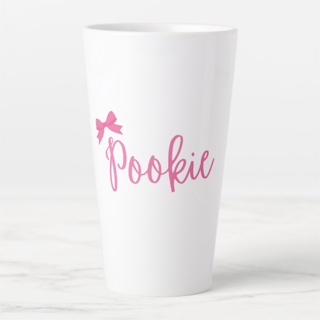 "Pookie" Süße Rosa Kaffeetasse Milchtasse (Vorderseite)