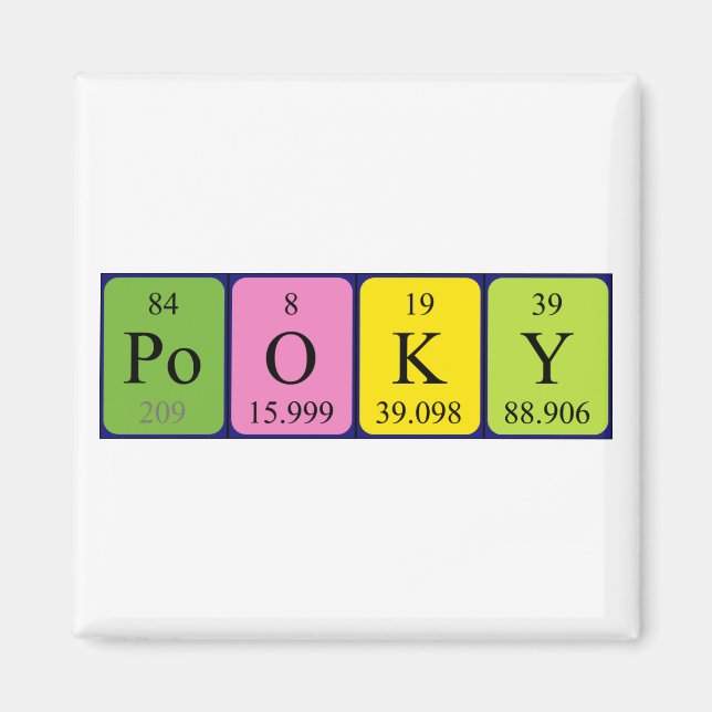 Pooky Periodenmagnet Magnet (Vorne)