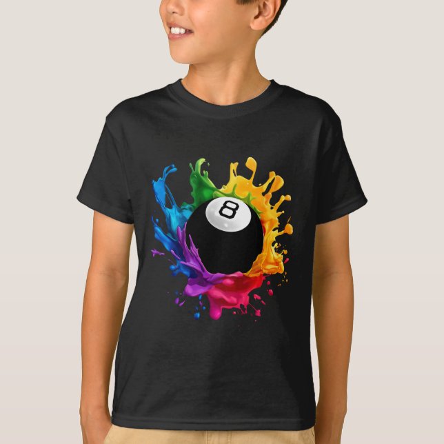 Pool 8 Billard Design Geber für Männer und Frauen T-Shirt (Vorderseite)