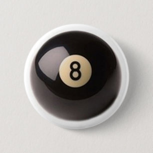 Pool acht mit 8 Bällen Button