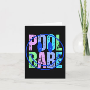Pool Babe Vintage Familie Matching Funny Summer Va Karte