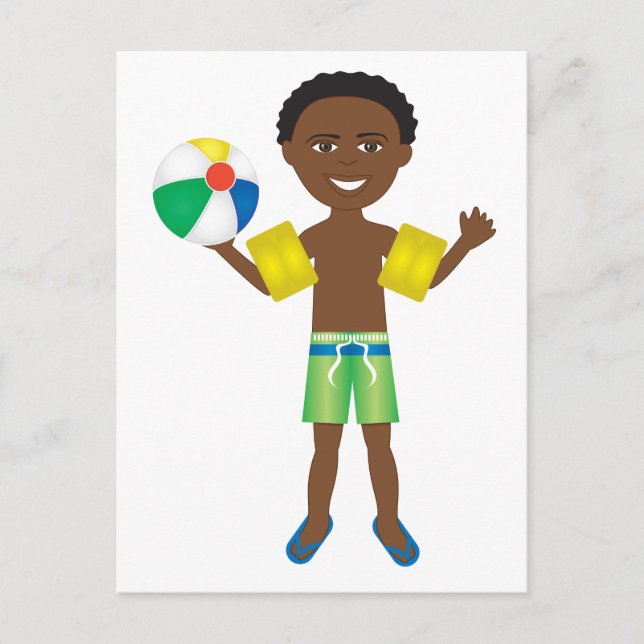 Pool Ball Boy Postkarte (Vorderseite)