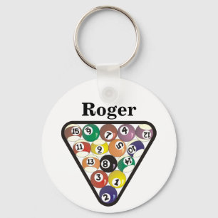 Pool-Ball-Gestell Schlüsselanhänger