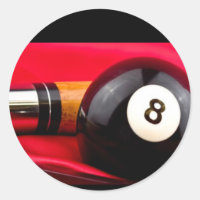 Pool Ball und Cue