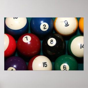Pool-Bälle Poster