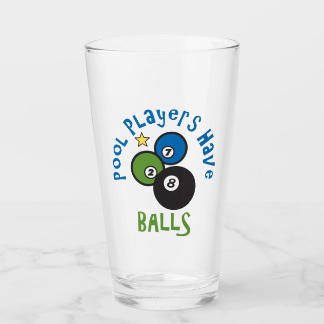 Pool Balls Glas (Vorderseite)