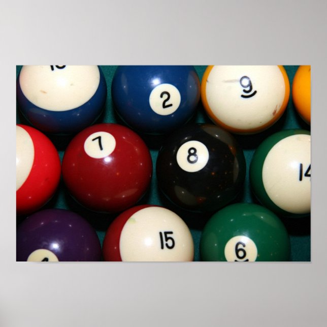 Pool Balls Poster (Vorne)