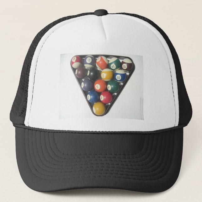 Pool Balls Truckerkappe (Vorderseite)