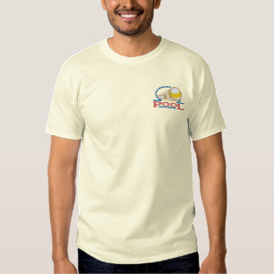 Pool Besticktes T-Shirt