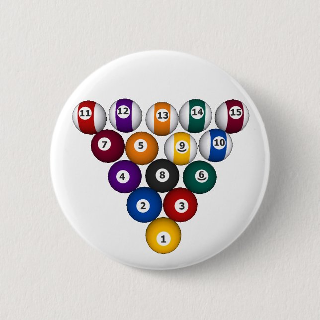 Pool: Billard Balls: Billard: Button (Vorderseite)
