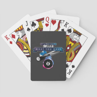 Pool, Billard, Karten, Bar, authentischer Sport. Spielkarten