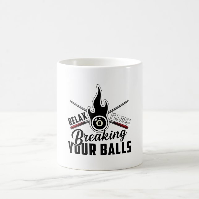 Pool Billiard Snooker 8 Ball Billiards Funny Gift Kaffeetasse (Mittel)