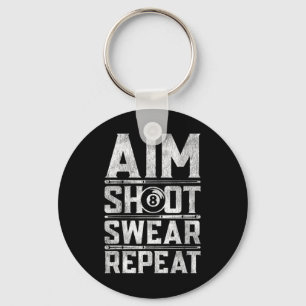 Pool Billiard Snooker Player Motivation Angebot Schlüsselanhänger