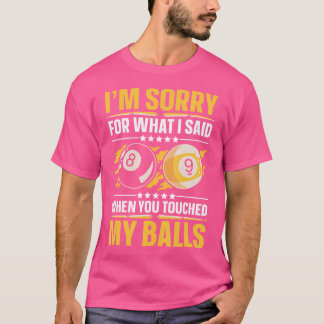 Pool Billiard Squad Team 8 Ball Pool Player Billia T-Shirt