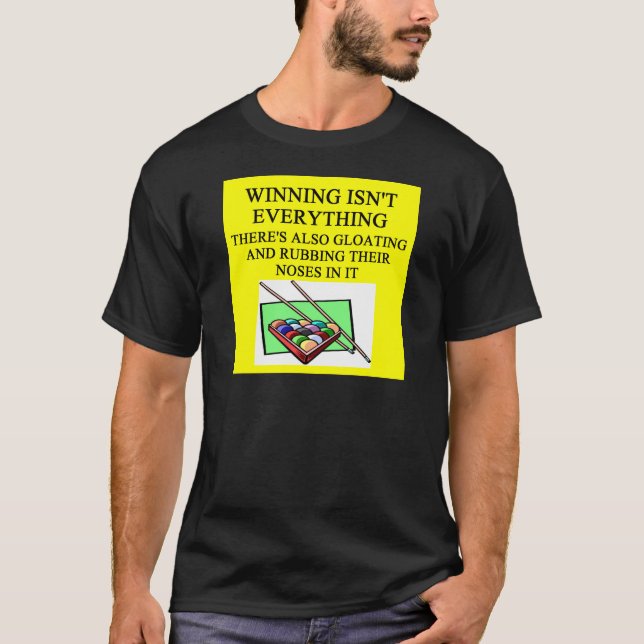 POOL-Billiardspieler T-Shirt (Vorderseite)