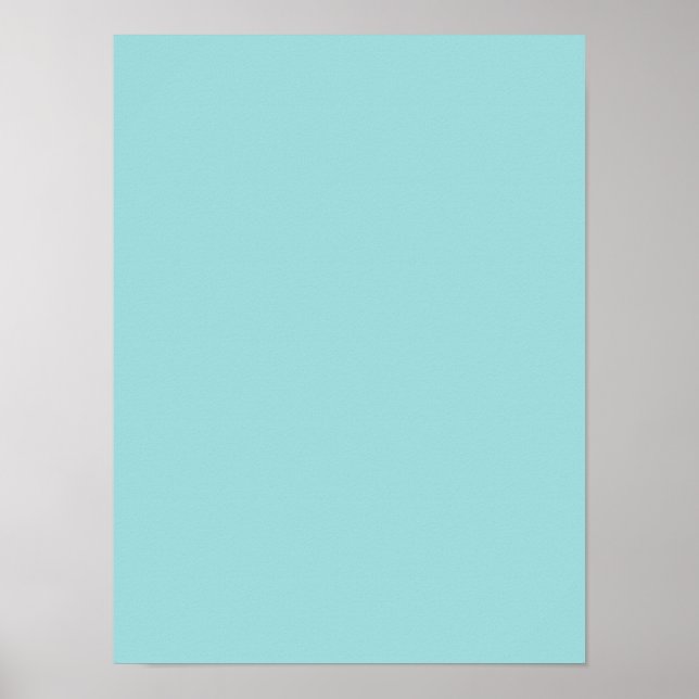 Pool Blue Personalisiert Aqua Aquamarine Farbe Hin Poster (Vorne)