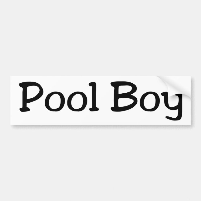 Pool Boy Autoaufkleber (Vorne)