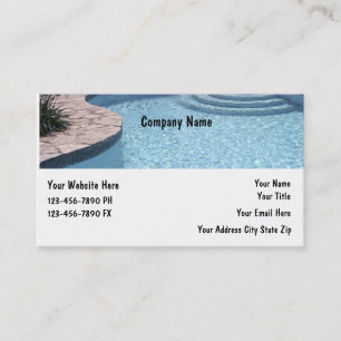 Pool Business Cards Visitenkarte