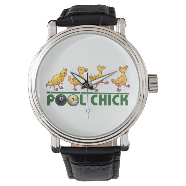 Pool Chick Armbanduhr (Vorderseite)