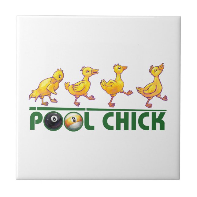 Pool Chick Fliese (Vorderseite)