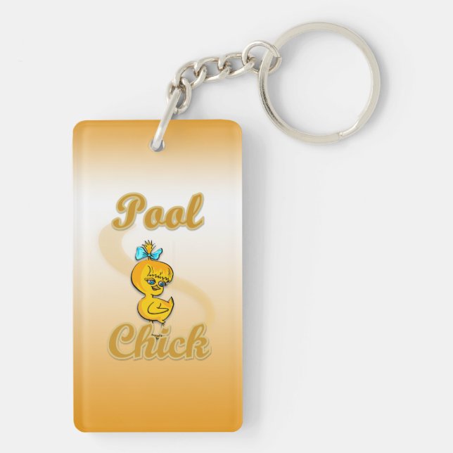 Pool Chick Schlüsselanhänger (Rückseite)