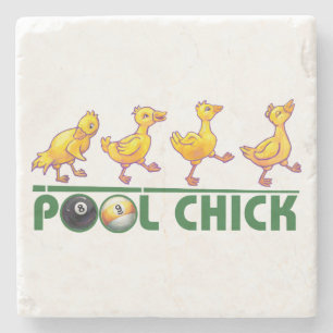 Pool Chick Steinuntersetzer