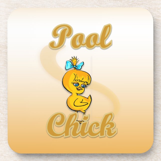 Pool Chick Untersetzer (Vorderseite)