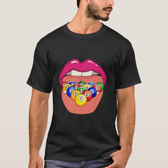 Pool Cool - 8-Ball Billard Billiard T-Shirt (Vorderseite)