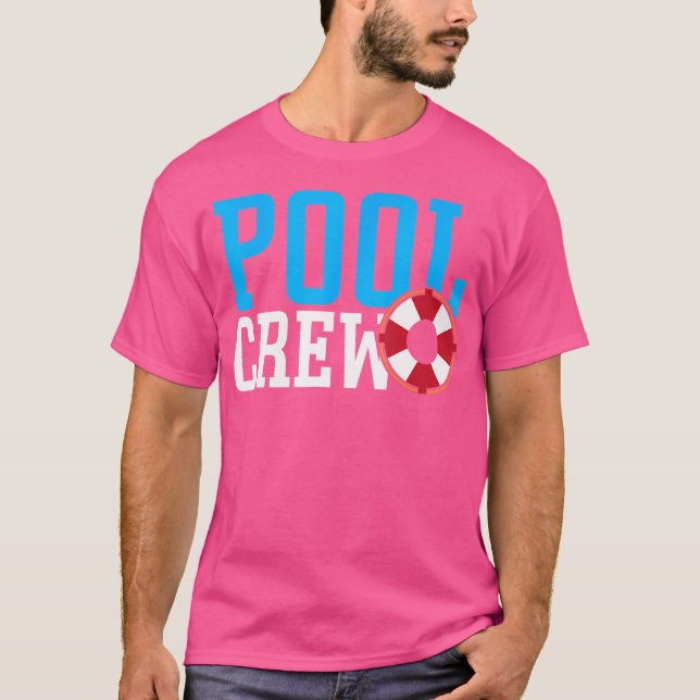 Pool Crew Pool Mitarbeiter Rettungsschwimmer Jungs T-Shirt (Vorderseite)