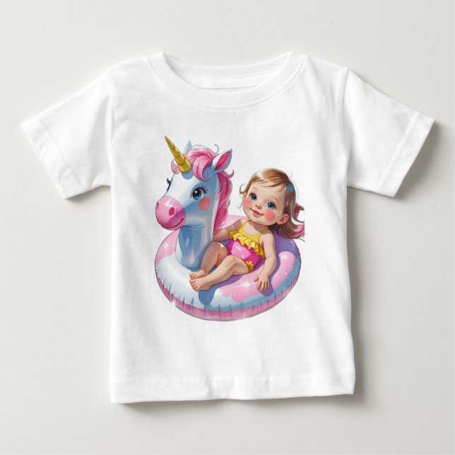 Pool Days Baby T-shirt (Vorderseite)