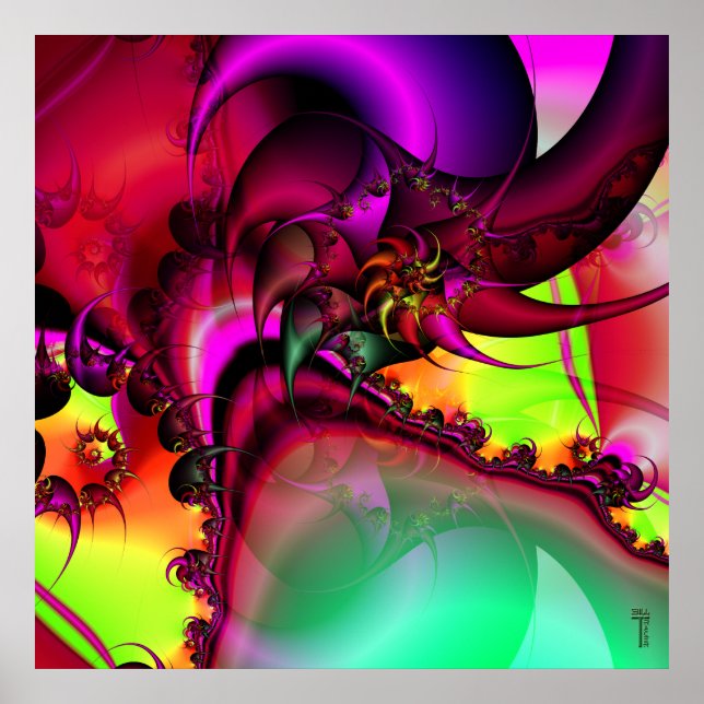Pool der Spiral King Variation 1 Art Print Poster (Vorne)