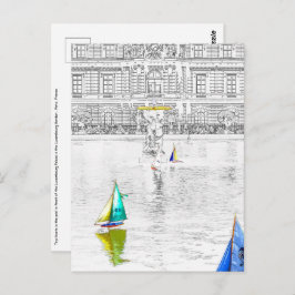Pool des Luxembourg Garden - Paris Postkarte