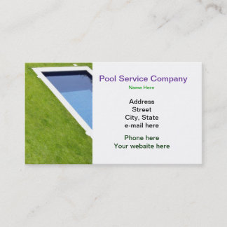 Pool-Dienstleistungsunternehmen-Visitenkarte Visitenkarte