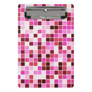 Pool Fliesen, Rosa Mosaikfliesen, Geometrisches Mu Mini Klemmbrett