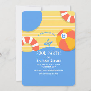 Pool Float Einladung