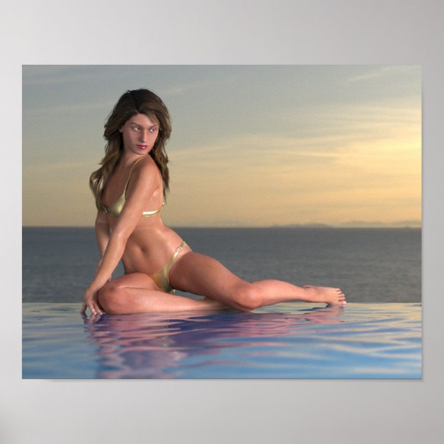 Pool Girl Reby Sky Poster (Vorne)