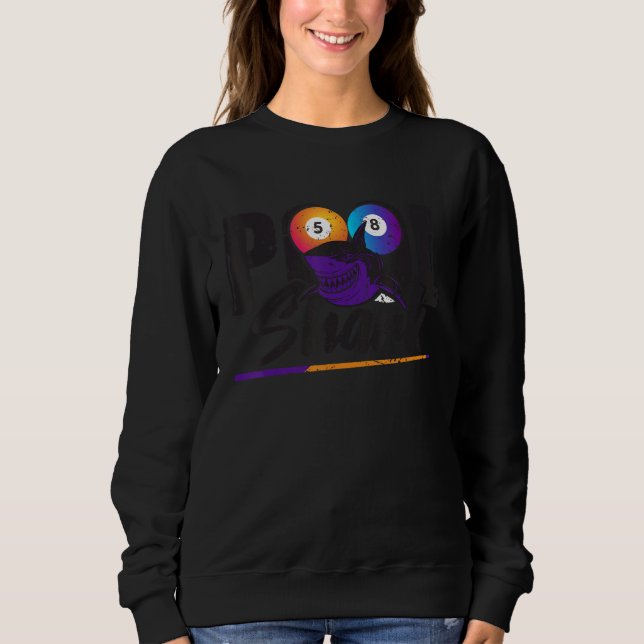 Pool Hai u2013 Snooker Pool Billard Sweatshirt (Vorderseite)