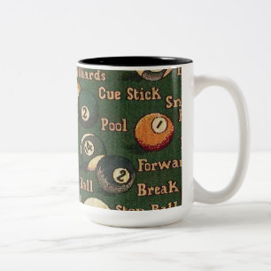 Pool-Haifisch-Billardkugeln Zweifarbige Tasse