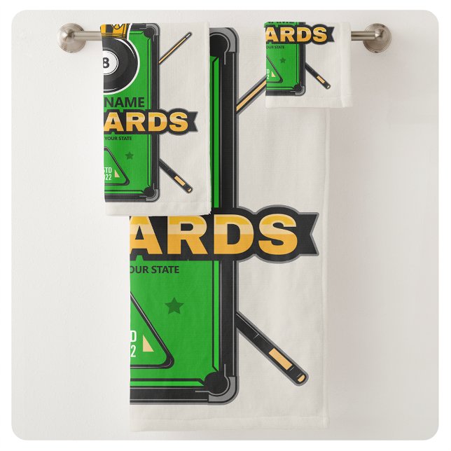 Pool Hall personnalisé NOM 8 Ball Crown Billiards (Créateur téléchargé)