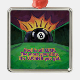 Pool ist Glück Ornament Aus Metall