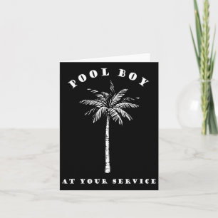 Pool Junge auf Ihrem Service Coconut Tree Fun Hall Karte