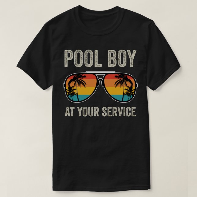 Pool Jungs auf Ihrem Service T-Shirt (Design vorne)