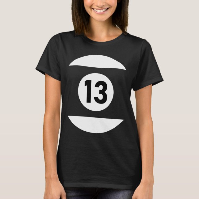 Pool Ll 13 Matching Billiards Geschenk leicht Hall T-Shirt (Vorderseite)