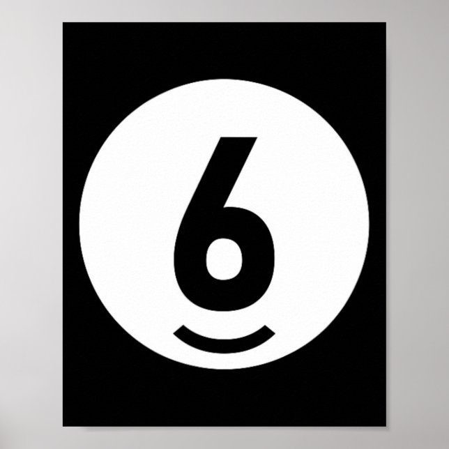 Pool Ll 6 Matching Billiards Geschenk leicht Hallo Poster (Vorne)