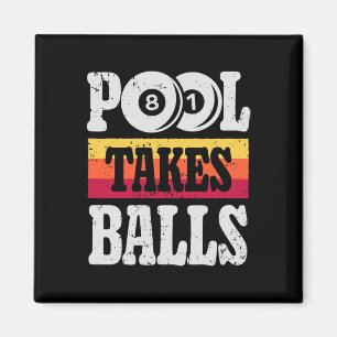 Pool nimmt lustige Billiards Spieler 8 Ball Gesche Magnet