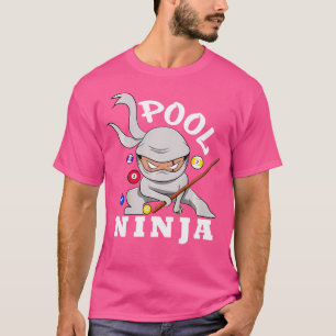 Pool Ninja Funny Pool Billiards Boy T-Shirt