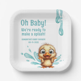 Pool Party Babydusche Pappteller