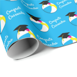 Pool Party Beach Ball Graduation Party Geschenkpapier