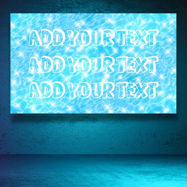 Pool Party Beach Party Sommer Party Modernes Chic Banner (Von Creator hochgeladen)